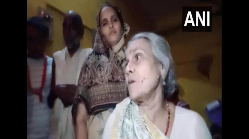 'We are very happy with the arrest of the accused persons, they should all be hanged. I am satisfied by the government's action,' Kusum Tiwari said. (Photo: ANI) 'We are very happy with the arrest of the accused persons, they should all be hanged. I am satisfied by the government's action,' Kusum Tiwari said. (Photo: ANI)