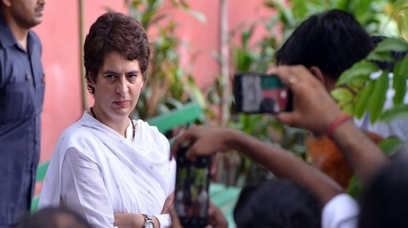 Priyanka will also pay homage to Mahatama Gandhi on his 150th birth anniversary at the GPO Park here. (Photo: ANI) Priyanka will also pay homage to Mahatama Gandhi on his 150th birth anniversary at the GPO Park here. (Photo: ANI)