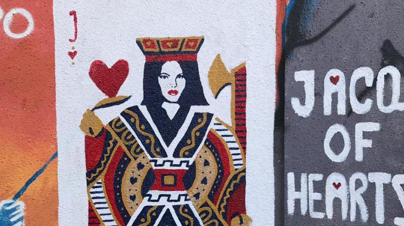 Jacqueline Fernandez's graffiti. Jacqueline Fernandez's graffiti.