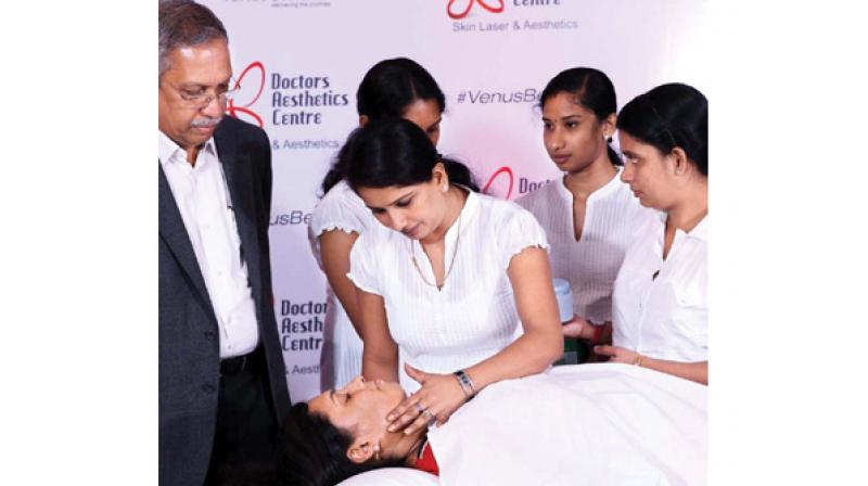 Dr George Varghese Koluthara at an express treatment procedure Dr George Varghese Koluthara at an express treatment procedure