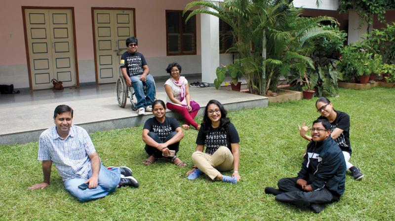 Youngsters volunteering with GiftAbled in training sessions with differently-abled people (Image DC) Youngsters volunteering with GiftAbled in training sessions with differently-abled people (Image DC)