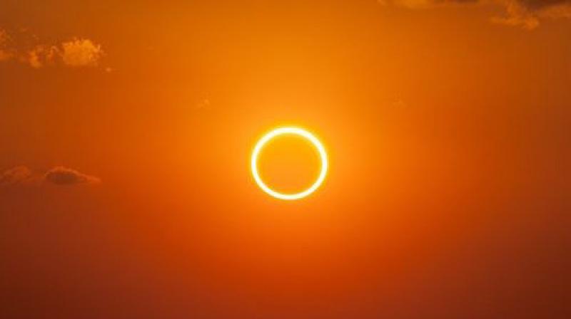 The Sun will all but disappear as the Moon crosses its path. (Representational image) The Sun will all but disappear as the Moon crosses its path. (Representational image)