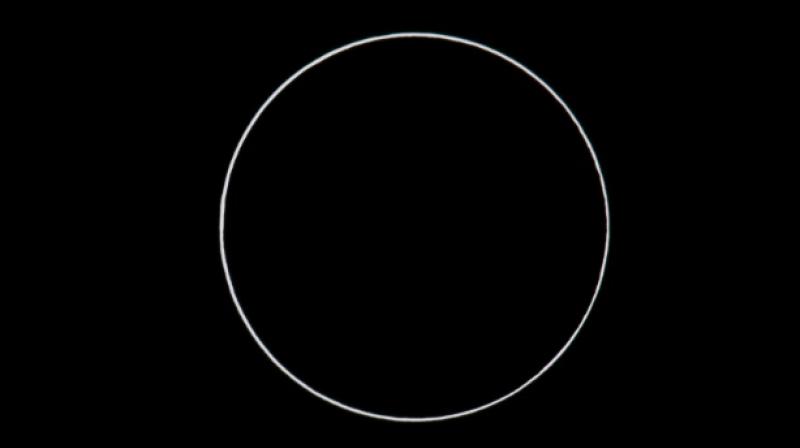 An annular solar eclipse, as seen from the Estancia El Muster, near Sarmiento, south of Buenos Aires, Argentina, on February 26, 2017 (Photo: AFP) An annular solar eclipse, as seen from the Estancia El Muster, near Sarmiento, south of Buenos Aires, Argentina, on February 26, 2017 (Photo: AFP)