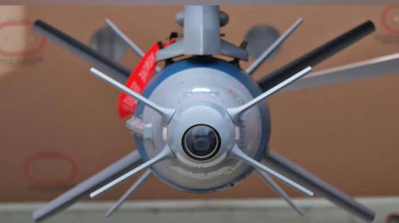 A Spice 2000 bomb. (Photo: ANI) A Spice 2000 bomb. (Photo: ANI)