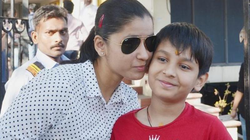 Agastya (right) is the younger brother of international table tennis player Naina Jaiswal (left) (Photo: Facebook) Agastya (right) is the younger brother of international table tennis player Naina Jaiswal (left) (Photo: Facebook)