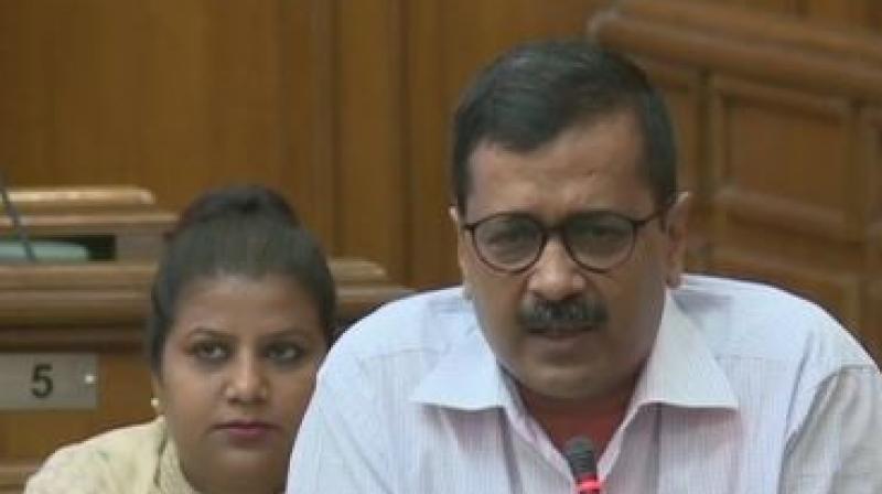 'We will have to fight for development of Delhi, our children's future... I want to ask Modi ji that he had promised full statehood status to Delhiites during the last Lok Sabha election. I want to ask him whether it was 'jumla',' Kejriwal said. (Photo: ANI | Twitter) 'We will have to fight for development of Delhi, our children's future... I want to ask Modi ji that he had promised full statehood status to Delhiites during the last Lok Sabha election. I want to ask him whether it was 'jumla',' Kejriwal said. (Photo: ANI | Twitter)