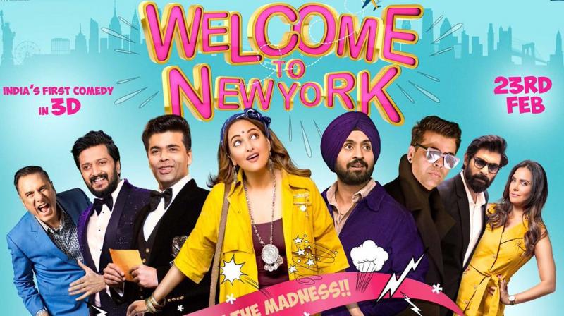 'Welcome to New York' poster. 'Welcome to New York' poster.