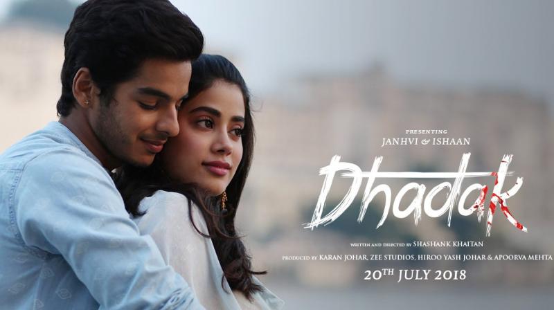 New poster of 'Dhadak'. New poster of 'Dhadak'.