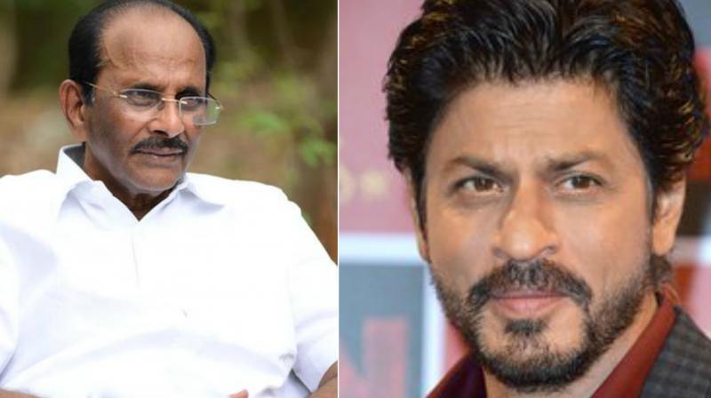 KV Vijayendra Prasad and Shah Rukh Khan. KV Vijayendra Prasad and Shah Rukh Khan.