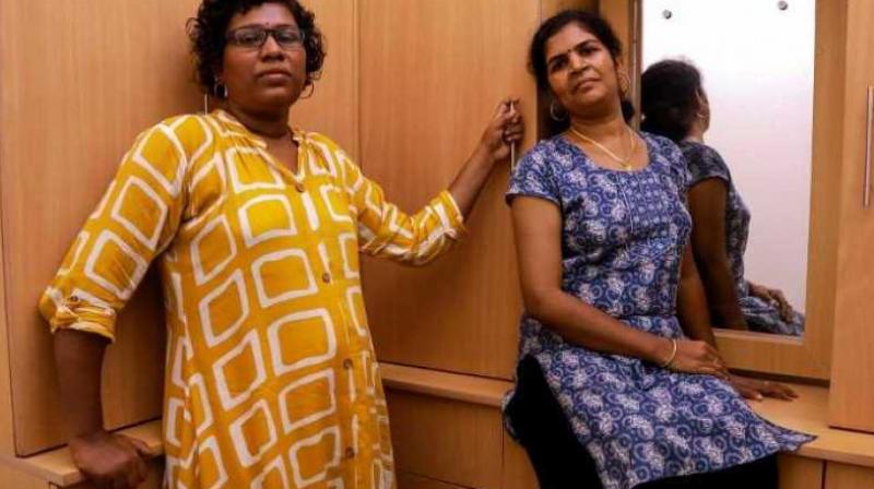 Bindu Ammini, 40, a law lecturer at Kerala’s Kannur University and Kanaka Durga, 39, a civil servant told the top court that their life is in danger. (Photo: AFP | File) Bindu Ammini, 40, a law lecturer at Kerala’s Kannur University and Kanaka Durga, 39, a civil servant told the top court that their life is in danger. (Photo: AFP | File)