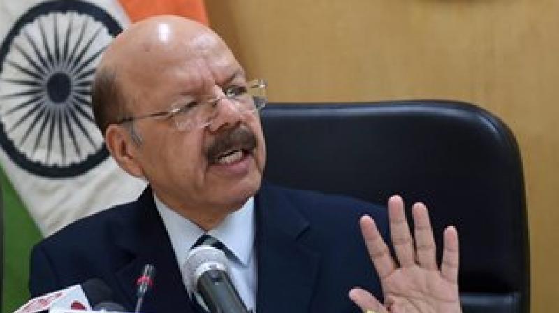 Chief Election Commissioner Nasim Zaidi addresses a press conference announcing the schedule of the upcoming election for the 14th President of India, in New Delhi on Wednesday. (Photo: PTI) Chief Election Commissioner Nasim Zaidi addresses a press conference announcing the schedule of the upcoming election for the 14th President of India, in New Delhi on Wednesday. (Photo: PTI)