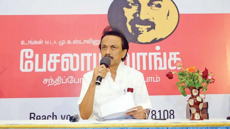 DMK treasurer M.K. Stalin DMK treasurer M.K. Stalin