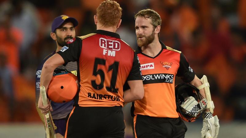 Kane Williamson then joined Bairstow and both the batsman took their side over the line and claimed a nine-wicket victory over the visitors (Photo: AP) Kane Williamson then joined Bairstow and both the batsman took their side over the line and claimed a nine-wicket victory over the visitors (Photo: AP)