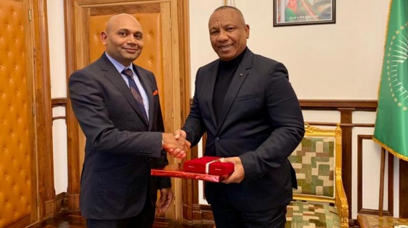 India and Madagascar signed a defence cooperation agreement during the high-level visit of the Indian President. (Photo: ANI) India and Madagascar signed a defence cooperation agreement during the high-level visit of the Indian President. (Photo: ANI)