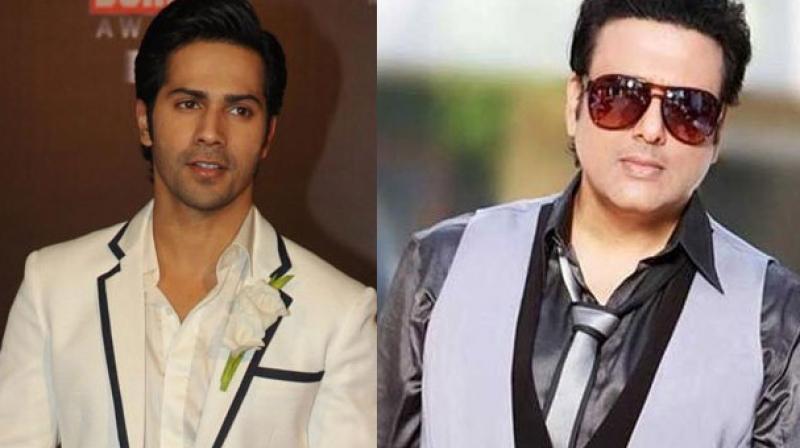 Varun Dhawan and Govinda. Varun Dhawan and Govinda.