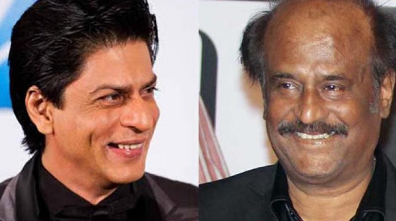 Rajinikanth and Shah Rukh Khan. Rajinikanth and Shah Rukh Khan.