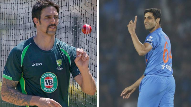 Indian fans who were furious with Mitrchell Johnson tweet came out in support of the Indian pacer Ashish Nehra. (Photo: AFP/AP) Indian fans who were furious with Mitrchell Johnson tweet came out in support of the Indian pacer Ashish Nehra. (Photo: AFP/AP)