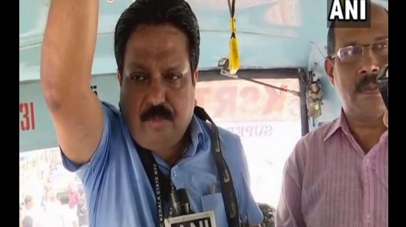 Kerala State Transport Corporation (KSTC) MD TJ Thachankary said, 'it'll also give me an opportunity to interact with commuters.' (Photo: ANI) Kerala State Transport Corporation (KSTC) MD TJ Thachankary said, 'it'll also give me an opportunity to interact with commuters.' (Photo: ANI)