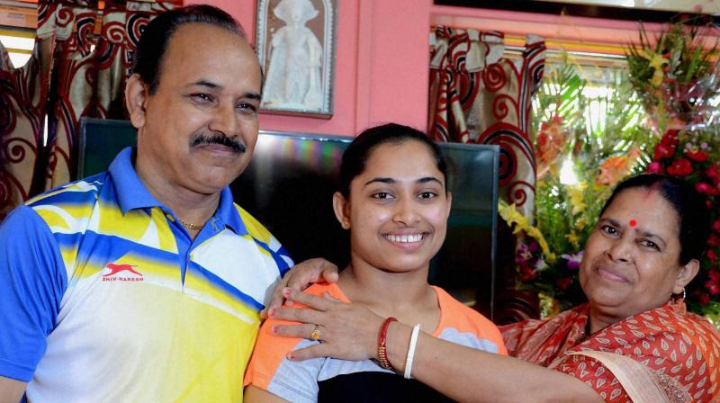 "I am very happy because after Rio she could not take part in any competition. This is the first competition after her surgery and so I am very happy," said Dipa Karmakar's father Dulal Karmakar. (Photo: PTI) "I am very happy because after Rio she could not take part in any competition. This is the first competition after her surgery and so I am very happy," said Dipa Karmakar's father Dulal Karmakar. (Photo: PTI)