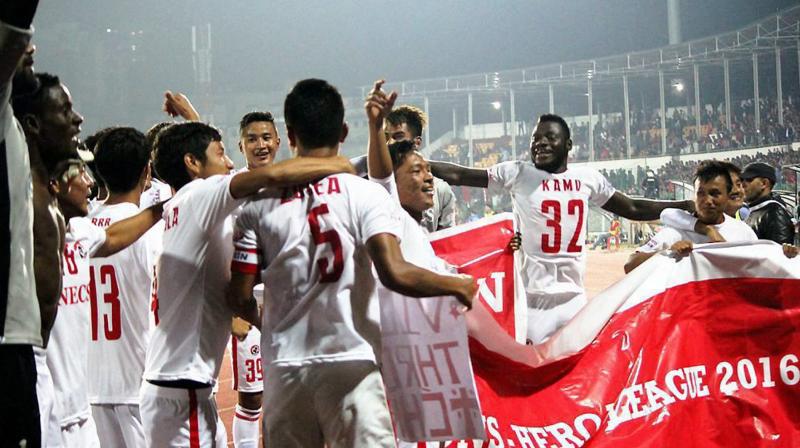 Aizawl FC's feat is comparable to the unheralded English Premier League side Leicester which won the title in 2015-16 season after they were on the verge of relegation the previous year. (Photo: PTI) Aizawl FC's feat is comparable to the unheralded English Premier League side Leicester which won the title in 2015-16 season after they were on the verge of relegation the previous year. (Photo: PTI)