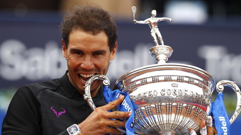 The 14-time Grand Slam champion, Rafa Nadal, also looks like the man to beat at Roland Garros after winning on a Barcelona court named after him and where he didn't drop a set all week. (Photo: AP) The 14-time Grand Slam champion, Rafa Nadal, also looks like the man to beat at Roland Garros after winning on a Barcelona court named after him and where he didn't drop a set all week. (Photo: AP)