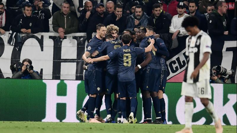 The turnaround was completed in the 90th minute when Leonardo Bonucci scored an own-goal, and United boss Jose Mourinho delighted in taking to the field at the end, cupping an ear towards the home support. (Photo: AFP) The turnaround was completed in the 90th minute when Leonardo Bonucci scored an own-goal, and United boss Jose Mourinho delighted in taking to the field at the end, cupping an ear towards the home support. (Photo: AFP)