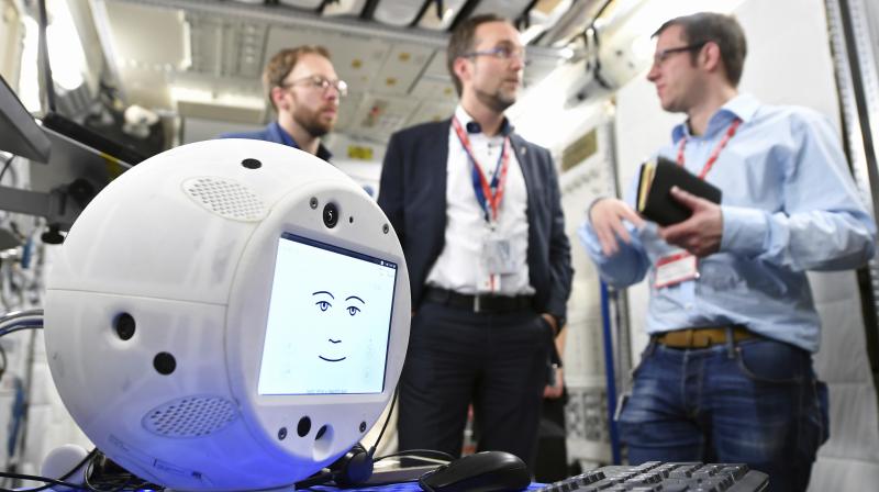 CIMON will verbally communicate step-by-step instructions to Gerst during three planned science experiments on the space station’s European module. (Photo: AP) CIMON will verbally communicate step-by-step instructions to Gerst during three planned science experiments on the space station’s European module. (Photo: AP)