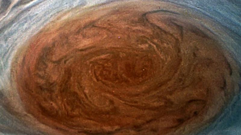The Great Red Spot on Jupiter, taken by the Juno Spacecraft on its flyby over the storm on July 11, 2017 (photo:AFP) The Great Red Spot on Jupiter, taken by the Juno Spacecraft on its flyby over the storm on July 11, 2017 (photo:AFP)