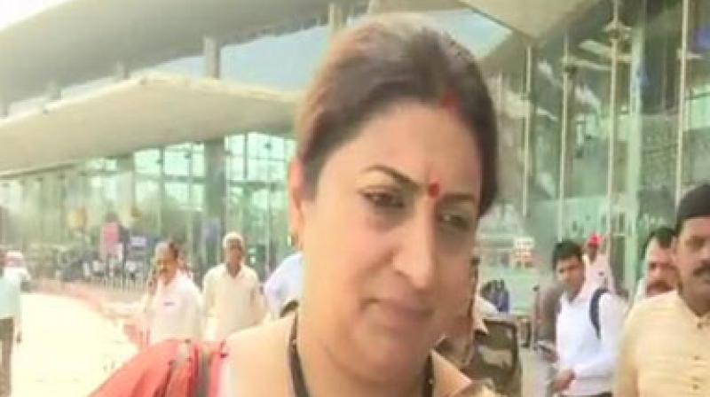 Despite having a vision, there is a question mark on his efficiency as the nation knows the condition of Amethi, Smriti Irani said.(Image: ANI) Despite having a vision, there is a question mark on his efficiency as the nation knows the condition of Amethi, Smriti Irani said.(Image: ANI)