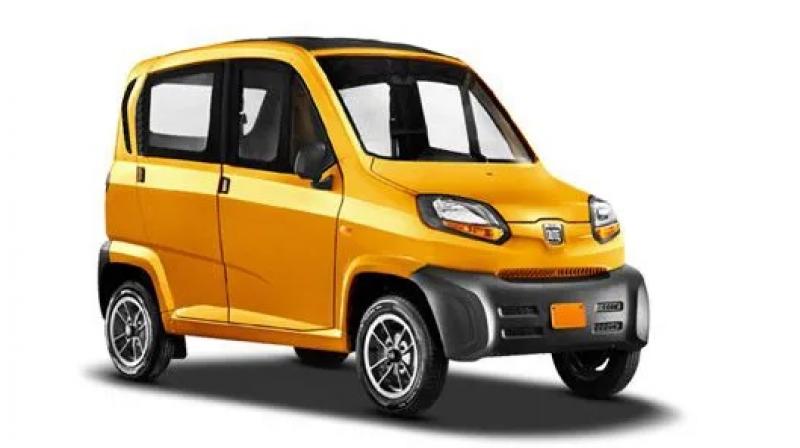 Bajaj Qute has been priced at Rs 2,62,193 and Rs 2,82,239 (ex-showroom, Jaipur) for petrol and CNG variants, respectively, with commercial registration. (Photo: ZigWheels) Bajaj Qute has been priced at Rs 2,62,193 and Rs 2,82,239 (ex-showroom, Jaipur) for petrol and CNG variants, respectively, with commercial registration. (Photo: ZigWheels)