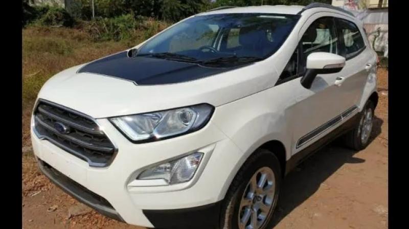 Multiple variants of the Ford EcoSport spied with new cosmetic package with ‘Thunder’ branding. Multiple variants of the Ford EcoSport spied with new cosmetic package with ‘Thunder’ branding.