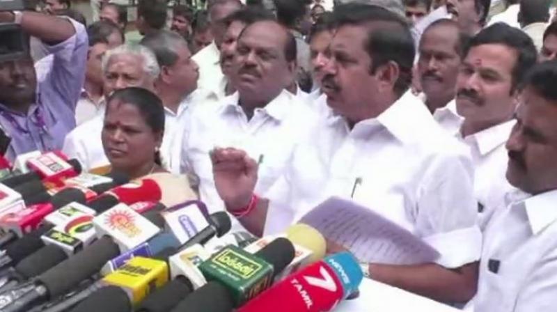 'Water from Mullaperiyar Dam was released one week after the floods struck Kerala. It was not done immediately after the floods. Three warnings were issued, first at 139 feet, second at 141 feet and third warning at 142 feet. Water was released in a phased manner,' Tamil Nadu CM Palanisamy said. (Photo: 'Water from Mullaperiyar Dam was released one week after the floods struck Kerala. It was not done immediately after the floods. Three warnings were issued, first at 139 feet, second at 141 feet and third warning at 142 feet. Water was released in a phased manner,' Tamil Nadu CM Palanisamy said. (Photo: