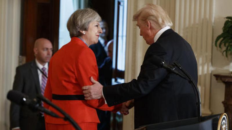 US President Donald Trumpand British Prime Minister Theresa May. (Photo: AP) US President Donald Trumpand British Prime Minister Theresa May. (Photo: AP)