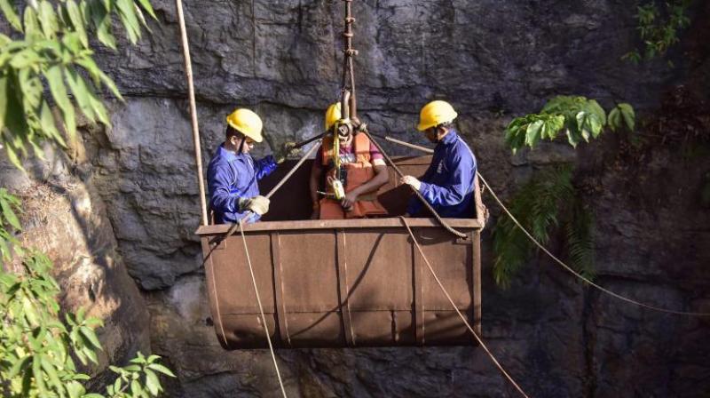 The volume of water pumped will be measured after a few hours, official said. (Photo:AP) The volume of water pumped will be measured after a few hours, official said. (Photo:AP)