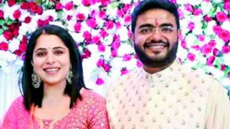 Siddharth with fiance Ishita Kumar Siddharth with fiance Ishita Kumar