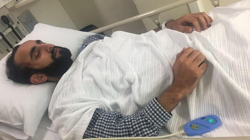 The victim was admitted to the hospital overnight due to his injuries. (Photo: ANI Twitter) The victim was admitted to the hospital overnight due to his injuries. (Photo: ANI Twitter)