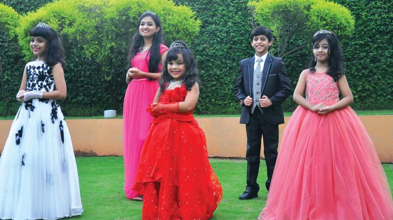 Five students from Kozhikode schools who will represent India at Prince and Princess International to be conducted at Thailand between July 26 and 30. Five students from Kozhikode schools who will represent India at Prince and Princess International to be conducted at Thailand between July 26 and 30.