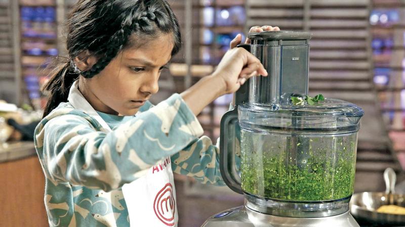 Avani, on the Masterchef US Junior show. Avani, on the Masterchef US Junior show.