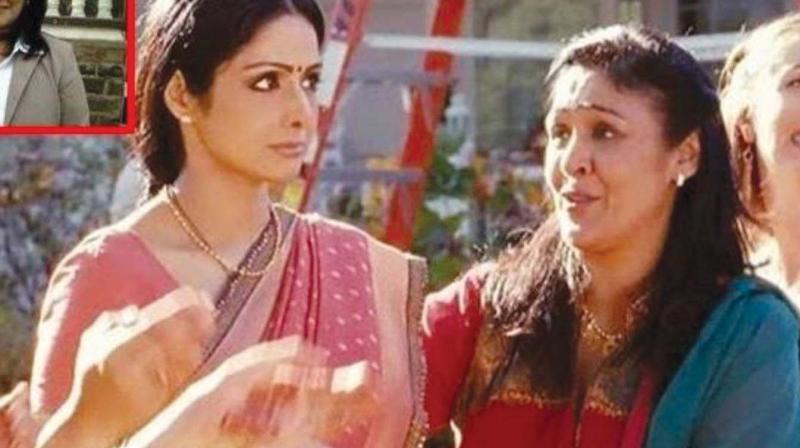Sujata Kumar with Sridevi in ‘English Vinglish. Sujata Kumar with Sridevi in ‘English Vinglish.