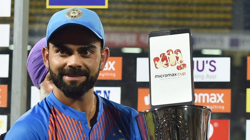 “(It is) Very special, hasn't been done before (talking about the clean sweep). Credit to all the hard work the boys have put in," said Virat Kohli. (Photo: PTI) “(It is) Very special, hasn't been done before (talking about the clean sweep). Credit to all the hard work the boys have put in," said Virat Kohli. (Photo: PTI)