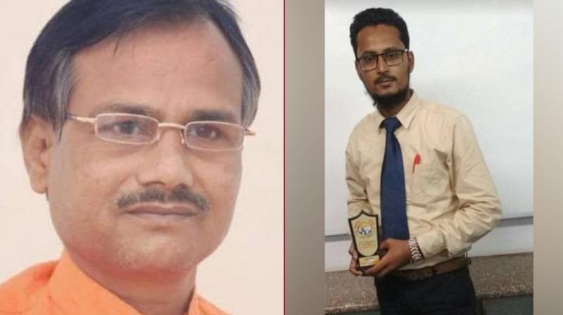 (L) Hindu Samaj Party leader Kamlesh Tiwari, (R) Ashfaq, one of the key suspects (Photo: File) (L) Hindu Samaj Party leader Kamlesh Tiwari, (R) Ashfaq, one of the key suspects (Photo: File)