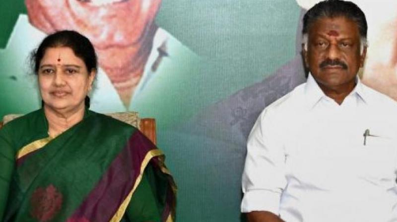 Sasikala and O Panneerselvam Sasikala and O Panneerselvam