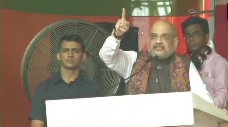 BJP leader Amit Shah addressed a rally in Kolkata on Saturday. (Photo: ANI/Twitter) BJP leader Amit Shah addressed a rally in Kolkata on Saturday. (Photo: ANI/Twitter)