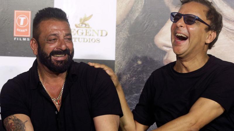 Sanjay Dutt and Vidhu Vinod Chopra. Sanjay Dutt and Vidhu Vinod Chopra.