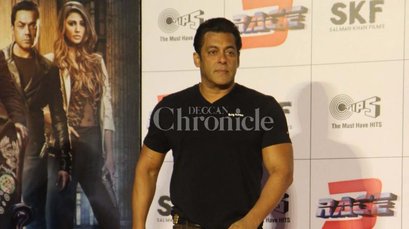 Salman Khan at 'Race 3' trailer launch. Salman Khan at 'Race 3' trailer launch.