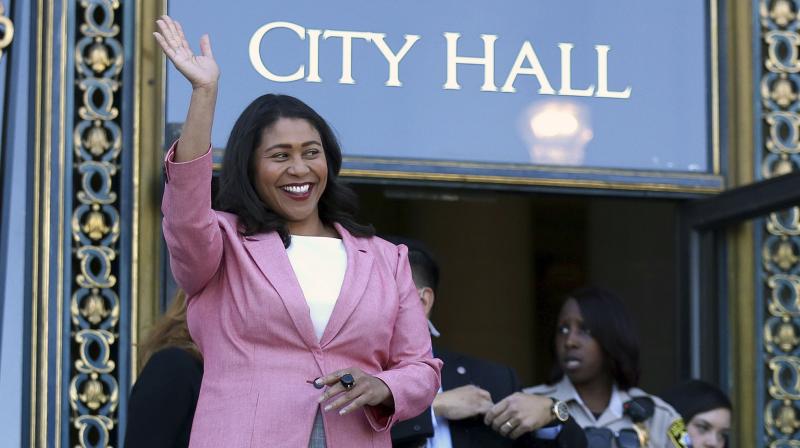 In this June 13, 2018, file photo, London Breed waves before speaking to reporters outside of City Hall in San Francisco. (Photo: AP) In this June 13, 2018, file photo, London Breed waves before speaking to reporters outside of City Hall in San Francisco. (Photo: AP)