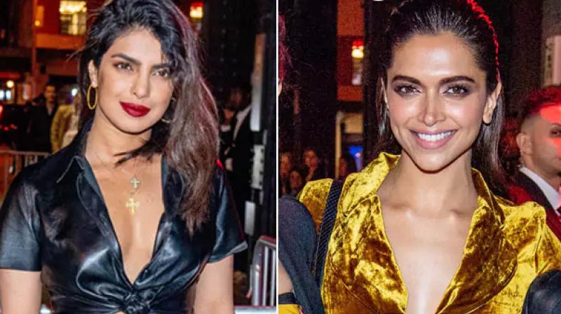 Priyanka Chopra and Deepika Padukone. Priyanka Chopra and Deepika Padukone.