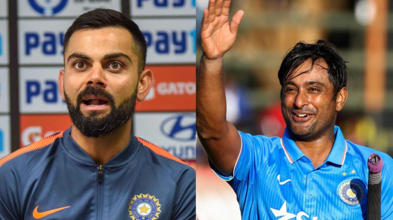 “We believe he (Ambati Rayudu) is the right person to capitalise on that spot. He is experienced and has won many games for his state and also in the IPL. He has a great ODI record already for India. I think the batting order is sorted,” said Virat Kohli ahead of the first India versus West Indies in Guwahati. (Photo: PTI / AFP) “We believe he (Ambati Rayudu) is the right person to capitalise on that spot. He is experienced and has won many games for his state and also in the IPL. He has a great ODI record already for India. I think the batting order is sorted,” said Virat Kohli ahead of the first India versus West Indies in Guwahati. (Photo: PTI / AFP)
