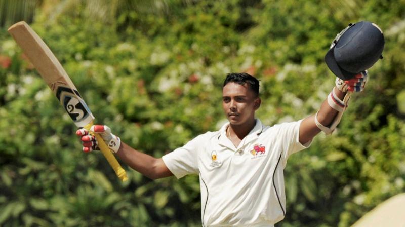 Prithvi has scored 1418 runs in 14 first-class games with an average of 56.72 and seven centuries. He was one of the star performers along with Vihari and Mayank Agarwal during India A team's recent tour of the UK. (Photo: PTI) Prithvi has scored 1418 runs in 14 first-class games with an average of 56.72 and seven centuries. He was one of the star performers along with Vihari and Mayank Agarwal during India A team's recent tour of the UK. (Photo: PTI)
