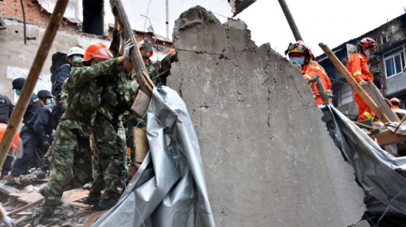 Pictures of the scene in Fengcheng, in the central province of Jiangxi, showed a grey mass of concrete slabs and steel girders splayed in a heap on the ground. (Photo: Representational Image) Pictures of the scene in Fengcheng, in the central province of Jiangxi, showed a grey mass of concrete slabs and steel girders splayed in a heap on the ground. (Photo: Representational Image)